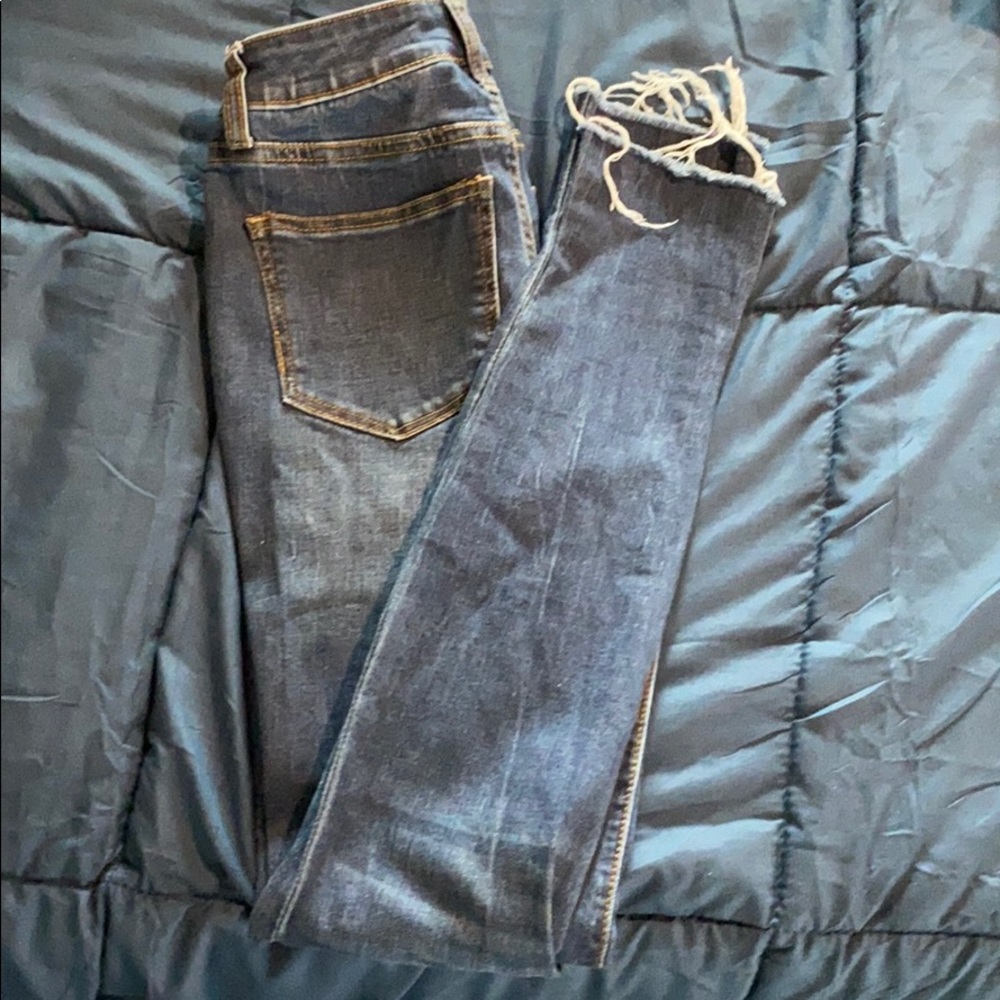 Maurices raw hem skinny jeans XS